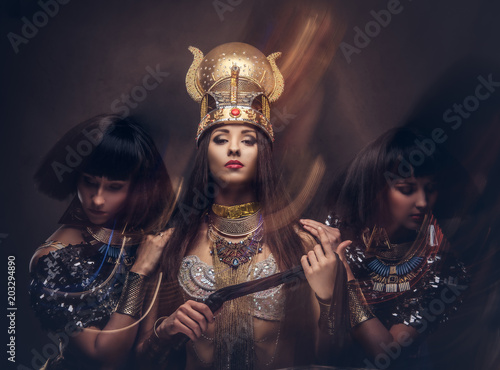 Portrait of haughty Egyptia...