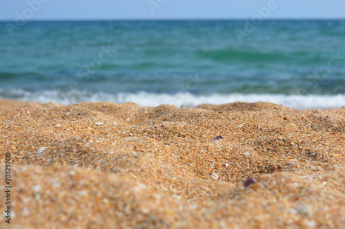Sandy beach of the Black Sea