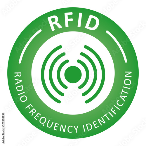 Button RFID Industrie 4.0 Grün