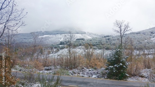 Snow in mountains of the Sierra de Gredos © enriscapes