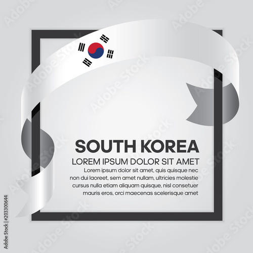 South Korea flag background