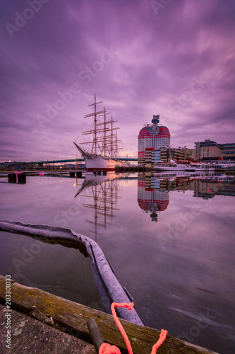 Sky scrapper at lilla bommen gothenburg ,Sweden famously known as lipstick building photo