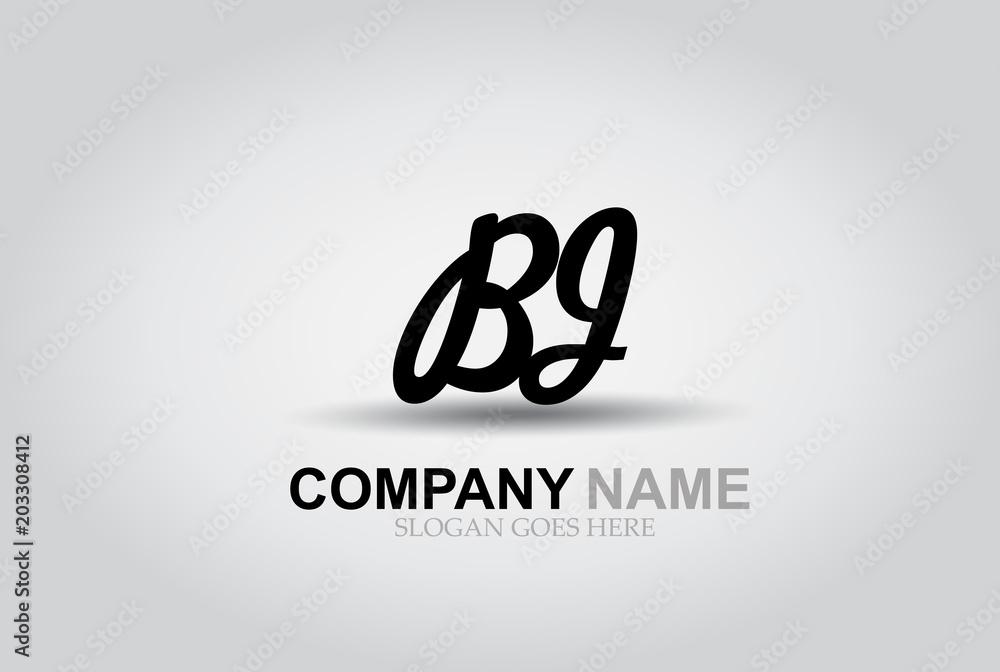 Vector Hand Drawn Letter BJ Style Alphabet Font. Vector Hand Drawn Letter BJ Style Alphabet Font.