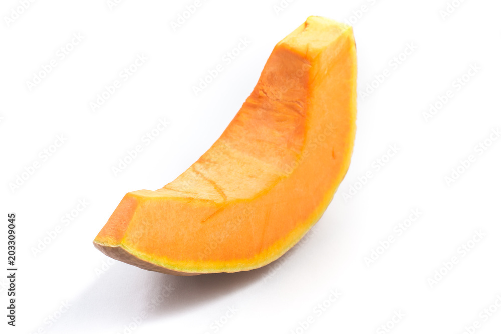 Slice of a raw pumpkin Slice of a raw pumpkin