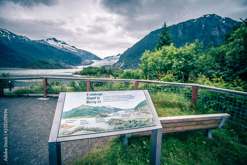 Tableau sur toile scenery around mendenhall glacier park in juneau alaska