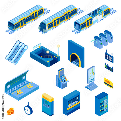 Isometric Underground Set