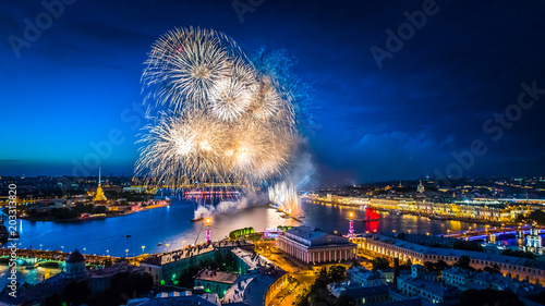 Holiday in Petersburg. Pano...