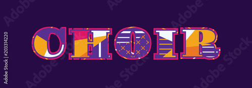 Choir Concept Word Art Illustration