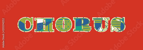 Chorus Concept Word Art Illustration
