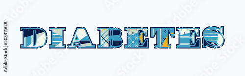 Diabetes Concept Word Art Illustration