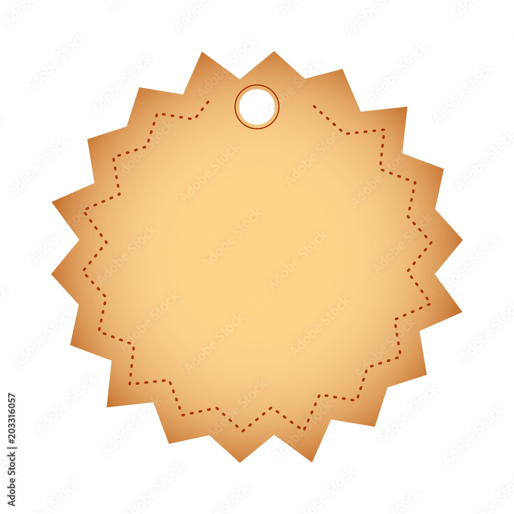 Empty retro sale label