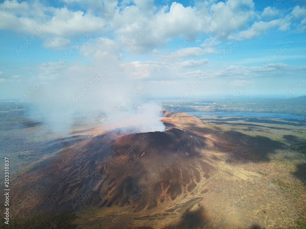 Volcano mountain summit 