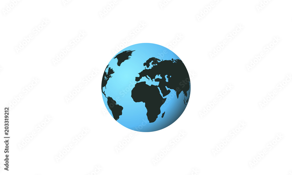 simple globe map