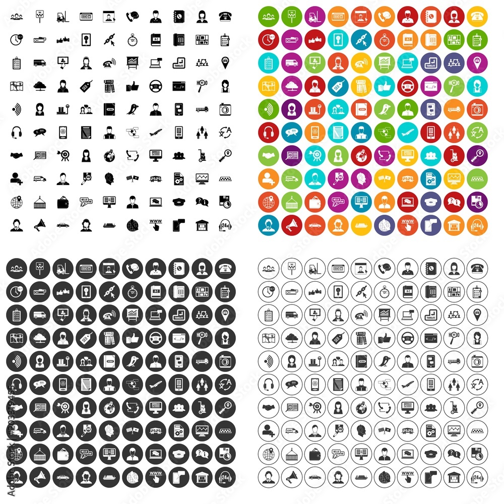 100 telephone operator icons set vector in 4 variant for any web design isolated on white 100 telephone operator icons set vector in 4 variant for any web design isolated on white