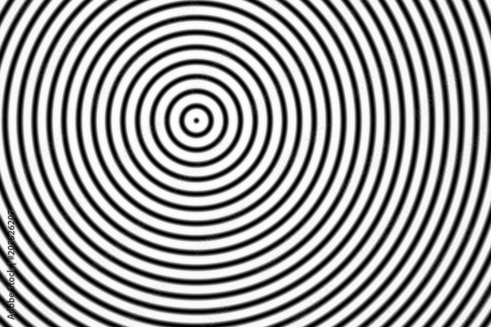 Abstract black rings sound oscillating on white background Abstract black rings sound oscillating on white background