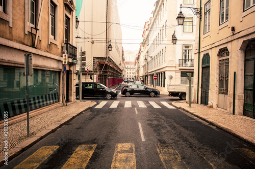 Lisbon Portugal Europe Cars in the Street