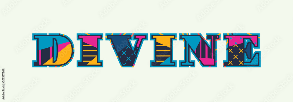 Divine Concept Word Art Illustration Divine Concept Word Art Illustration