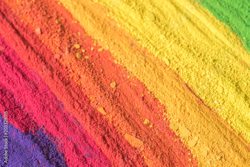 Bilde på lerret multicolored powder pigments background