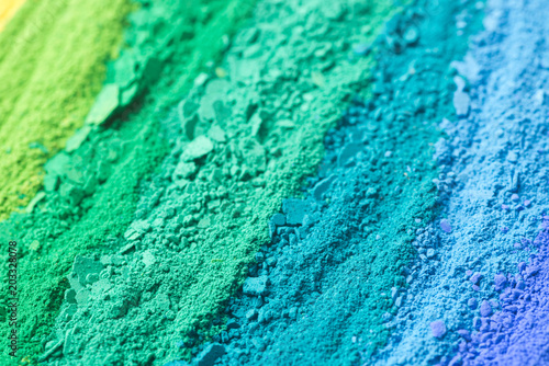 Schilderij op canvas multicolored powder pigments background