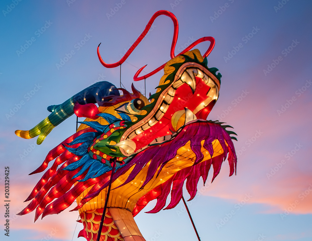 Chinese Dragon Lantern Head