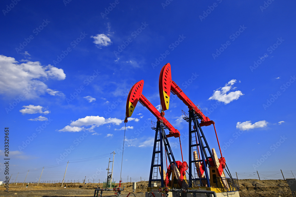 The oil pump, industrial equipment The oil pump, industrial equipment