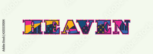 Heaven Concept Word Art Illustration