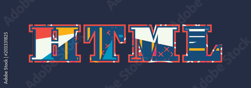 HTML Concept Word Art Illustration