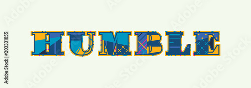 Humble Concept Word Art Illustration