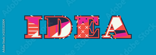 Idea Concept Word Art Illustration