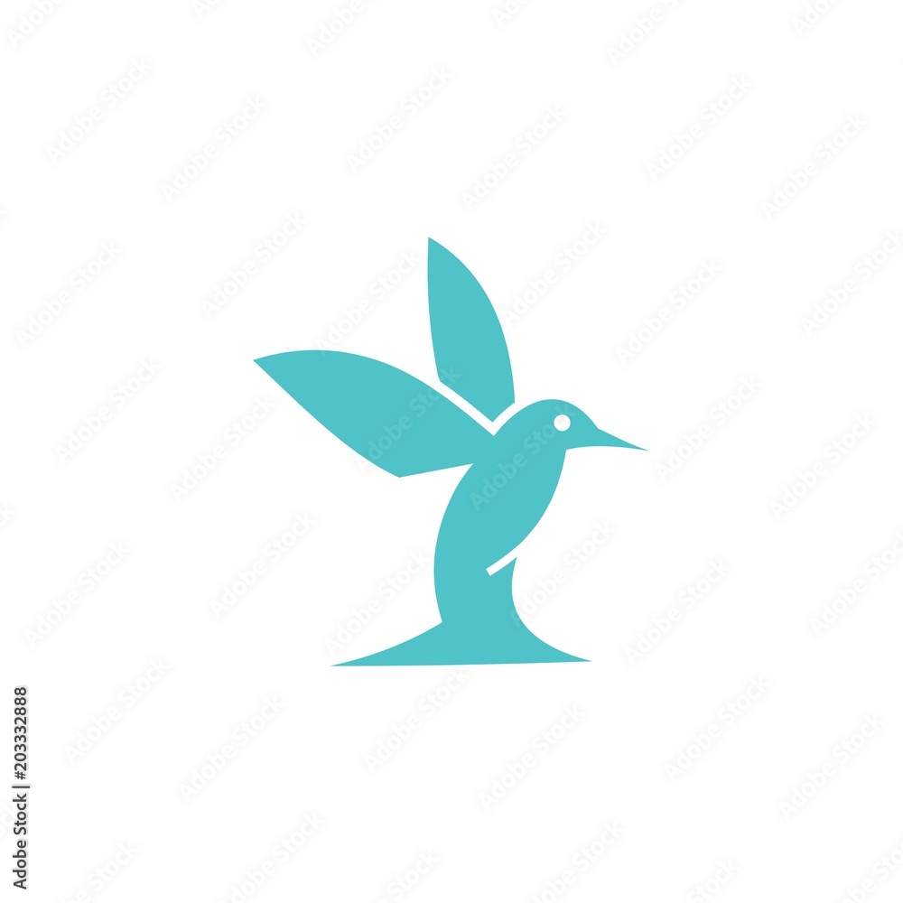 Hummingbird Animal Silhouette Fly Nature Design Template Logo Hummingbird Animal Silhouette Fly Nature Design Template Logo