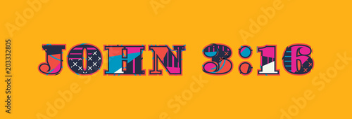 John 3:16 Concept Word Art Illustration