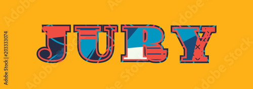 Jury Concept Word Art Illustration