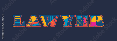 Lawyer Concept Word Art Illustration