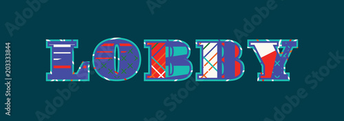 Lobby Concept Word Art Illustration