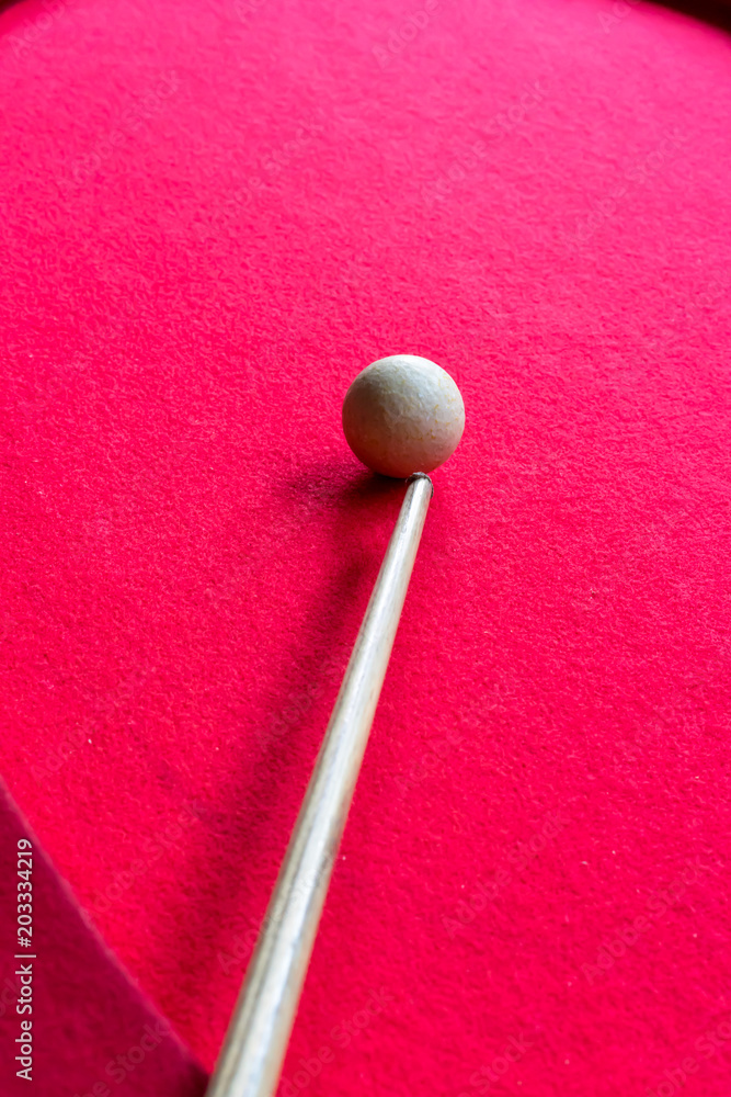 Billiard balls on the red baize of a billiard table. Billiard balls on the red baize of a billiard table.