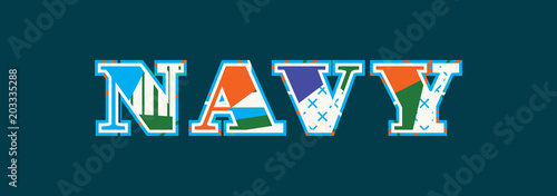 Navy Concept Word Art Illustration