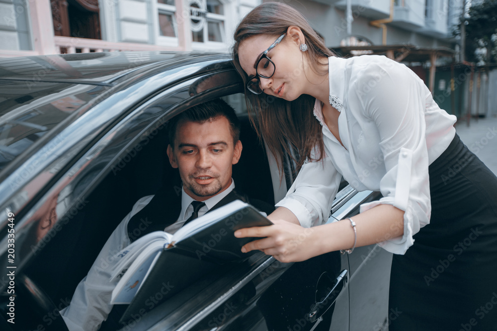 businesswoman and man businesswoman and man