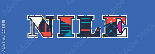 Nile Concept Word Art Illustration