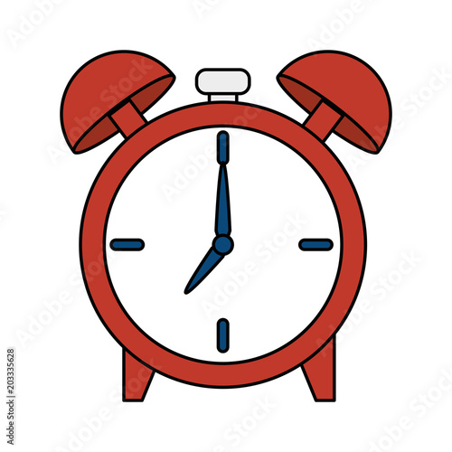 alarm clock time icon vector illustration design
