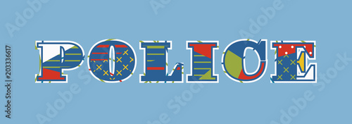 Police Concept Word Art Illustration