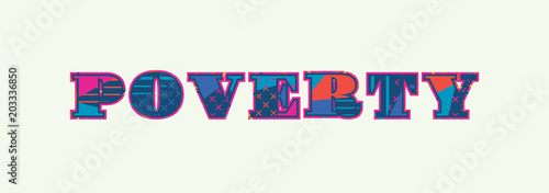 Poverty Concept Word Art Illustration