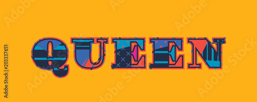 Queen Concept Word Art Illustration