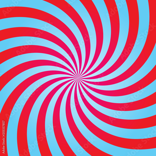stripes red blue circle square abstract