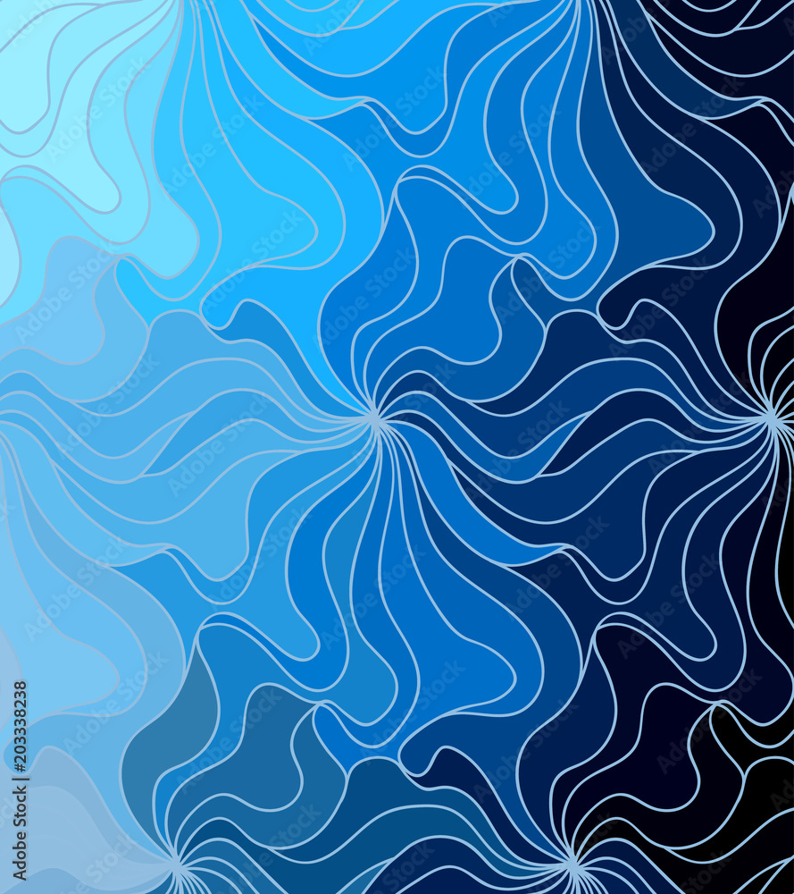 Vector wave background of doodle hand drawn lines Vector wave background of doodle hand drawn lines