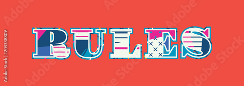 Rules Concept Word Art Illustration