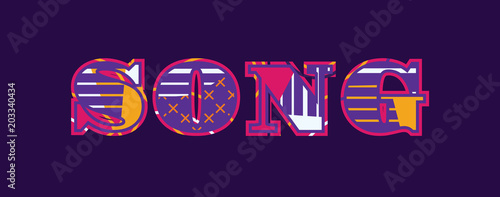 Song Concept Word Art Illustration
