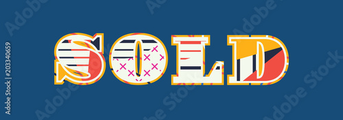 Sold Concept Word Art Illustration