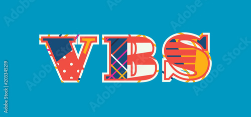 VBS Concept Word Art Illustration