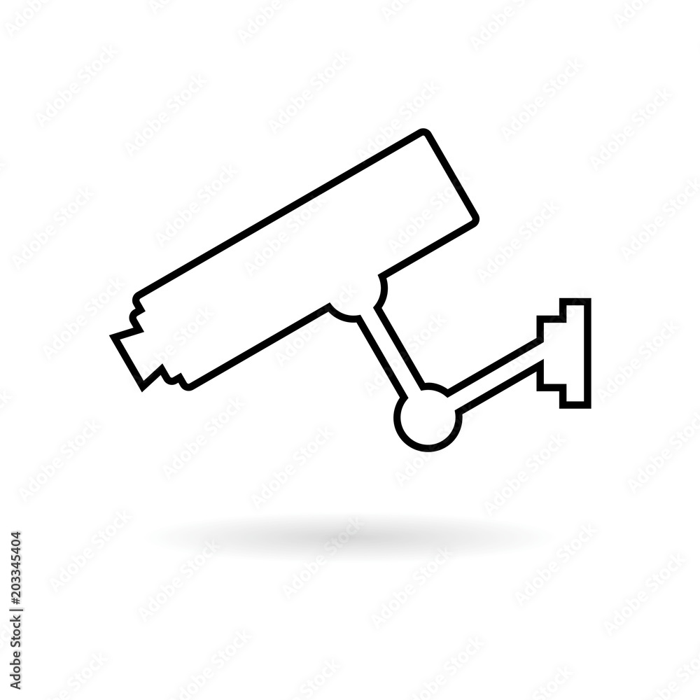 Security camera line icon Security camera line icon