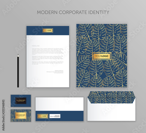 Corporate identity business set. Modern stationery template design. Documentation for business.